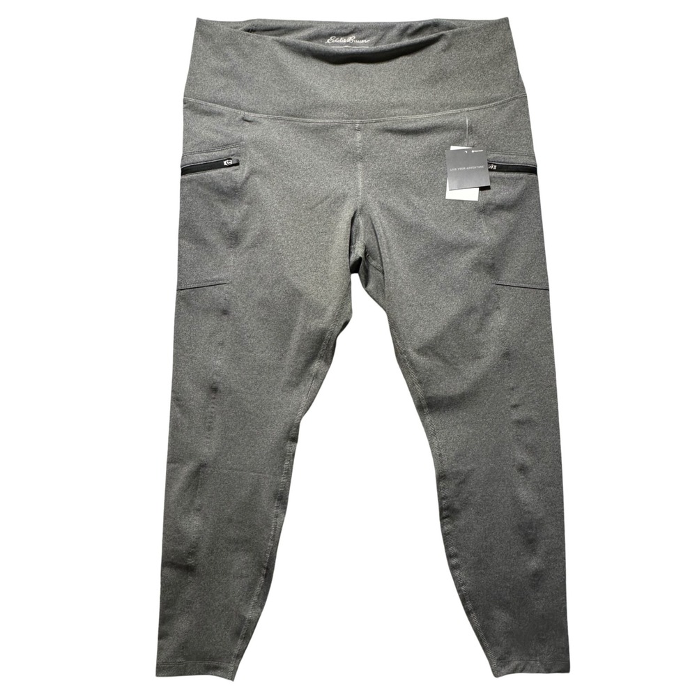 Eddie Bauer High Point High Rise 7/8 Length Leggings Charcoal Women's 1X workout